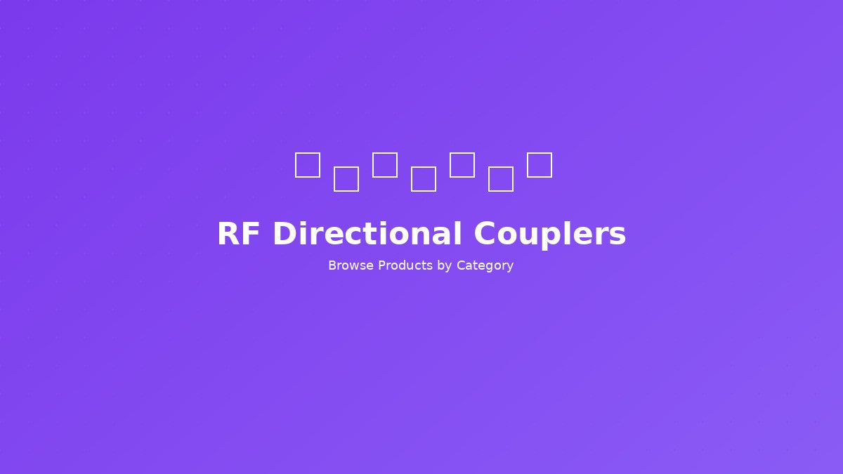 RF Directional Couplers