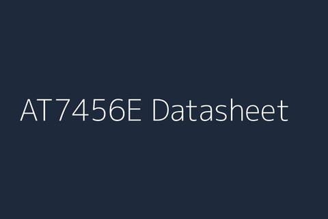 AT7456E: Datasheet, Specs, Pinout & Reference